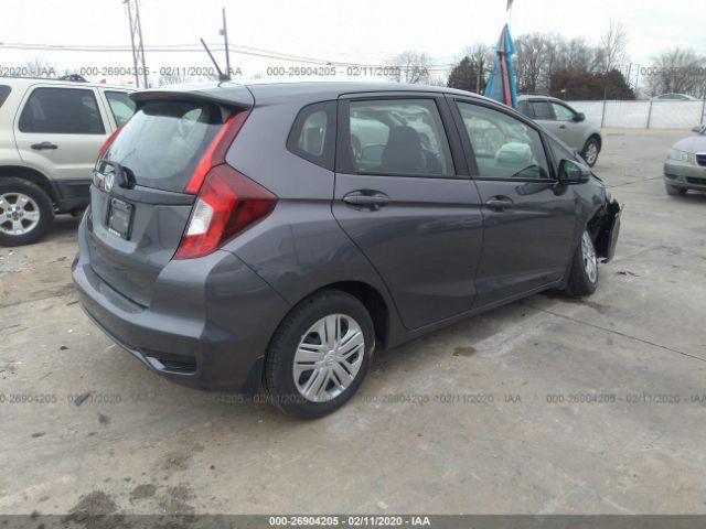 3HGGK5H48KM726574 - 2019 HONDA FIT LX Gray photo 4