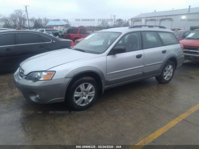 4S4BP61C957330374 - 2005 SUBARU LEGACY OUTBACK 2.5I Gray photo 2