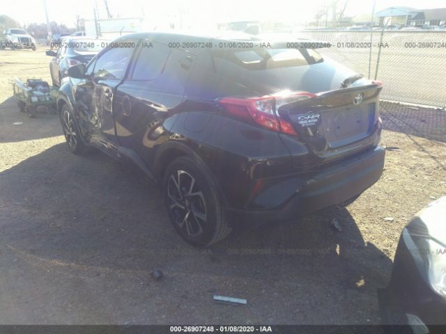 JTNKHMBX4K1039976 - 2019 TOYOTA C-HR XLE/LE Black photo 3