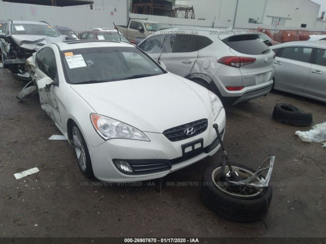 KMHHU6KHXBU060940 - 2011 HYUNDAI GENESIS COUPE 3.8L White photo 1