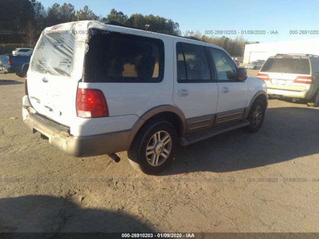 1FMPU17L14LB52796 - 2004 FORD EXPEDITION EDDIE BAUER White photo 4