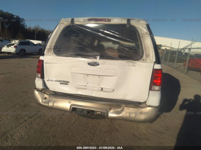 1FMPU17L14LB52796 - 2004 FORD EXPEDITION EDDIE BAUER White photo 6