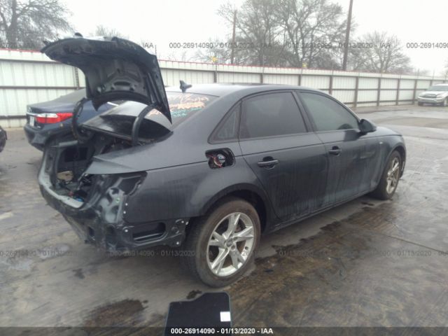 WAUKMAF43JA154692 - 2018 AUDI A4 ULTRA PREMIUM Black photo 4