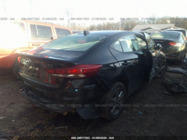 5NPD84LF7JH317635 - 2018 HYUNDAI ELANTRA SEL/VALUE/LIMITED Black photo 4