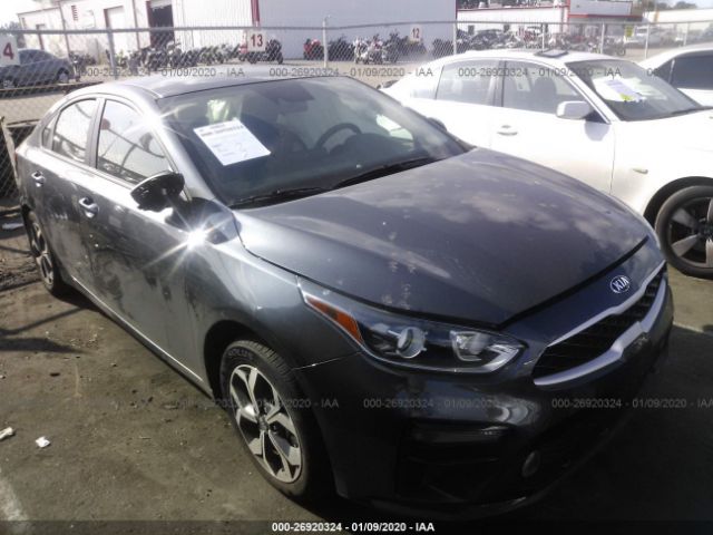 3KPF24AD8KE138036 - 2019 KIA FORTE FE/LX/LXS Gray photo 1