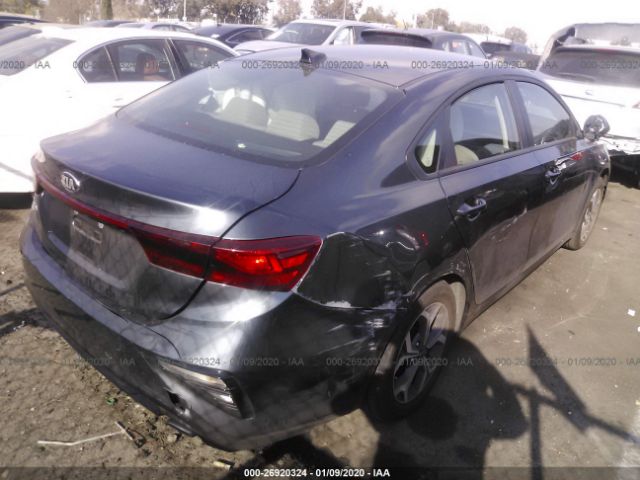 3KPF24AD8KE138036 - 2019 KIA FORTE FE/LX/LXS Gray photo 4