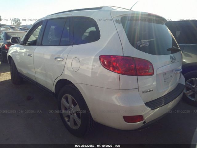 5NMSH13E97H011135 - 2007 HYUNDAI SANTA FE SE/LIMITED White photo 3