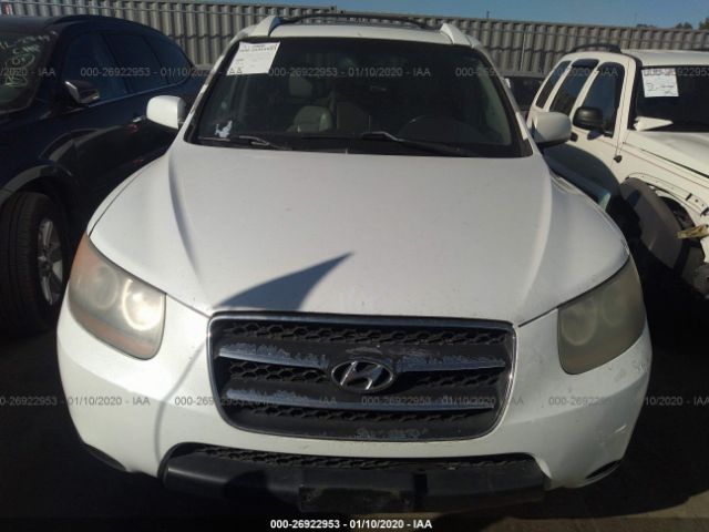 5NMSH13E97H011135 - 2007 HYUNDAI SANTA FE SE/LIMITED White photo 6