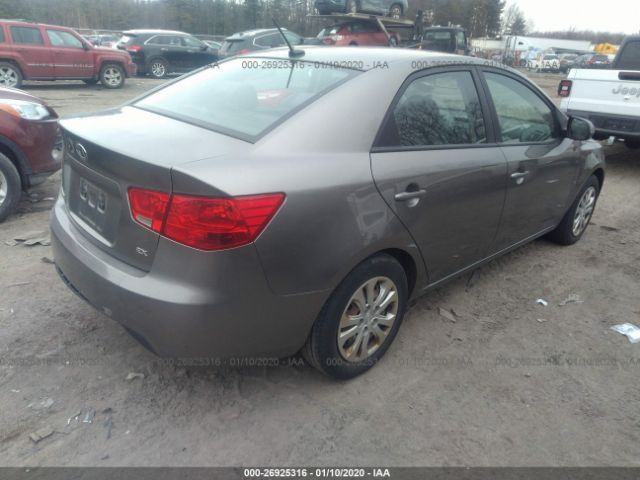 KNAFU4A24C5505811 - 2012 KIA FORTE EX Silver photo 4