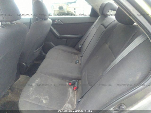 KNAFU4A24C5505811 - 2012 KIA FORTE EX Silver photo 8