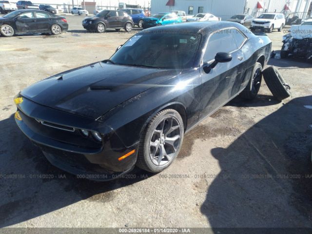 2C3CDZAG0JH212741 - 2018 DODGE CHALLENGER SXT Black photo 2