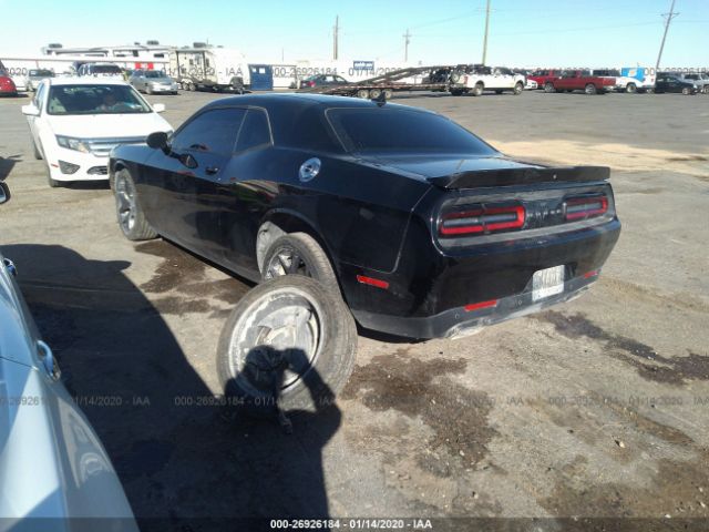 2C3CDZAG0JH212741 - 2018 DODGE CHALLENGER SXT Black photo 3