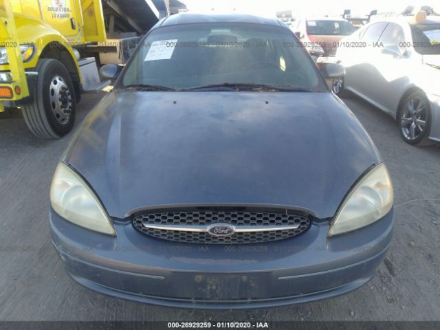 1FAFP55U71A219487 - 2001 FORD TAURUS SES Blue photo 6