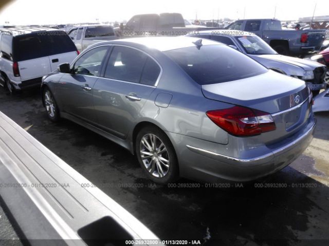 KMHGC4DD2EU263998 - 2014 HYUNDAI GENESIS 3.8L Light Blue photo 3