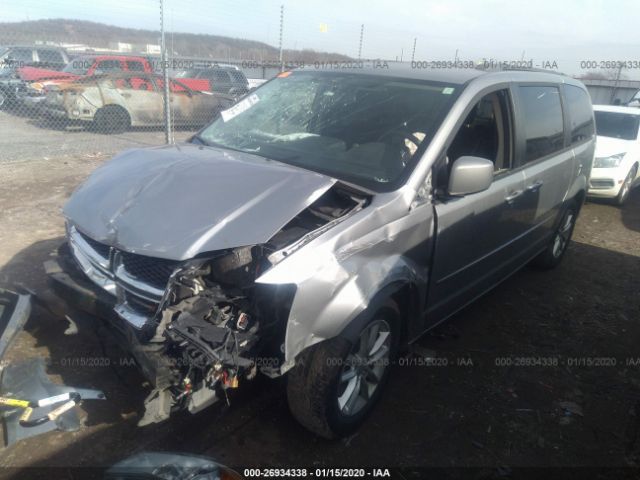 2C4RDGCGXGR242159 - 2016 DODGE GRAND CARAVAN SXT Silver photo 2