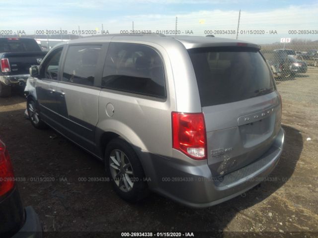 2C4RDGCGXGR242159 - 2016 DODGE GRAND CARAVAN SXT Silver photo 3