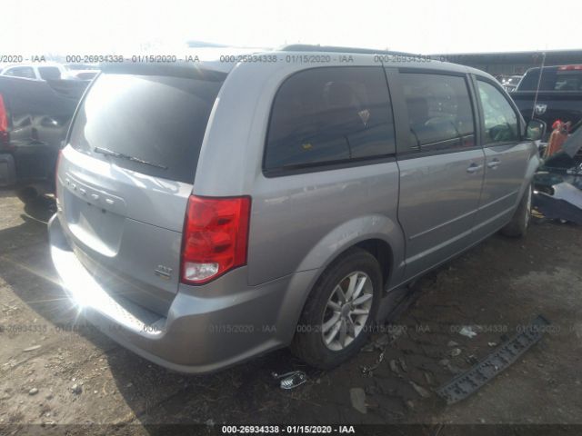 2C4RDGCGXGR242159 - 2016 DODGE GRAND CARAVAN SXT Silver photo 4