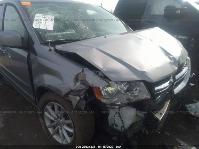 2C4RDGCGXGR242159 - 2016 DODGE GRAND CARAVAN SXT Silver photo 6