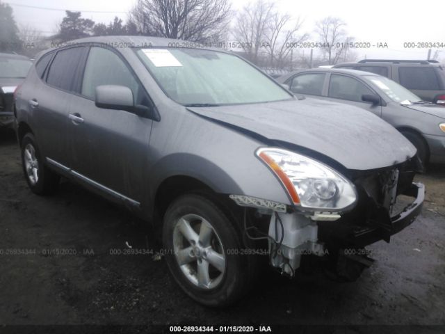 JN8AS5MV3DW142030 - 2013 NISSAN ROGUE S/SV Gray photo 1