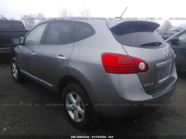 JN8AS5MV3DW142030 - 2013 NISSAN ROGUE S/SV Gray photo 3