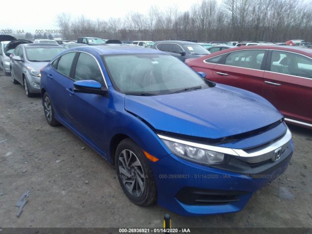 2HGFC2F7XJH581751 - 2018 HONDA CIVIC EX Blue photo 1