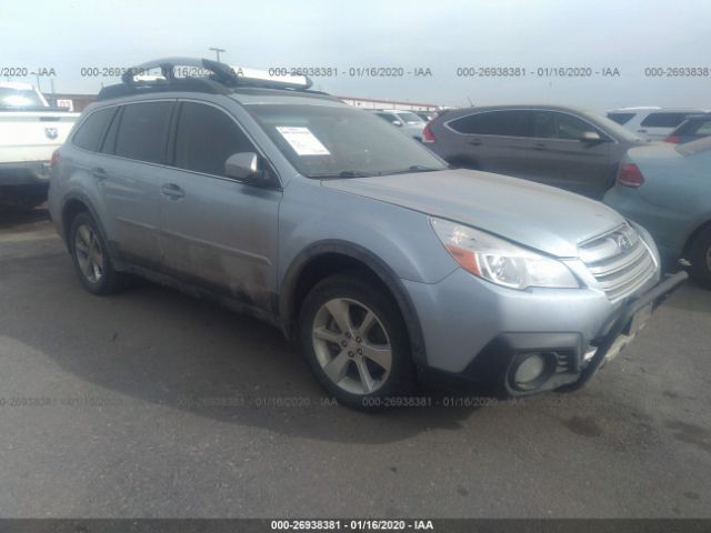 4S4BRDLCXE2273398 - 2014 SUBARU OUTBACK 3.6R LIMITED Blue photo 1