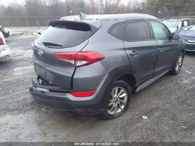 KM8J33A44HU429284 - 2017 HYUNDAI TUCSON LIMITED/SPORT AND ECO/SE Gray photo 4