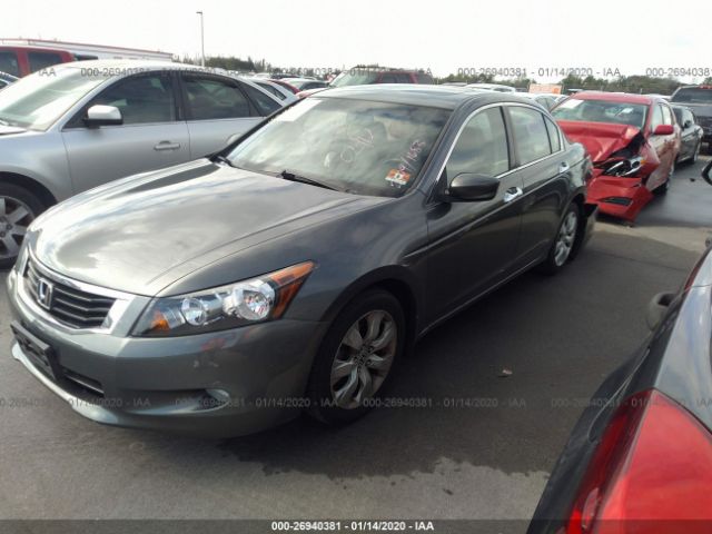 5KBCP36859B501683 - 2009 HONDA ACCORD EXL Gray photo 2