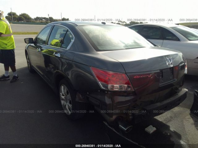 5KBCP36859B501683 - 2009 HONDA ACCORD EXL Gray photo 3