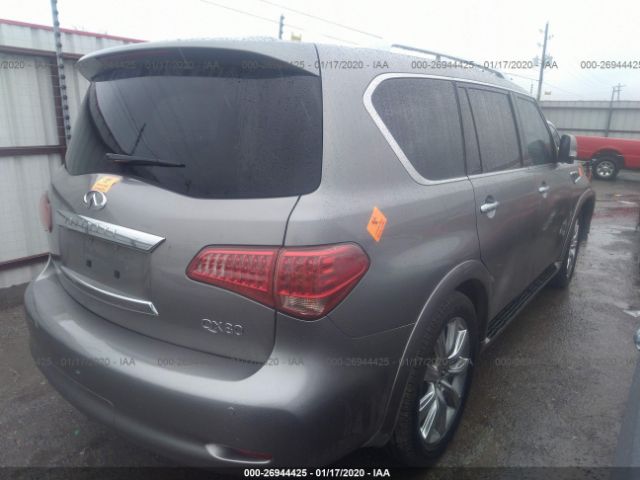 JN8AZ2NE9C9016521 - 2012 INFINITI QX56  Gray photo 4