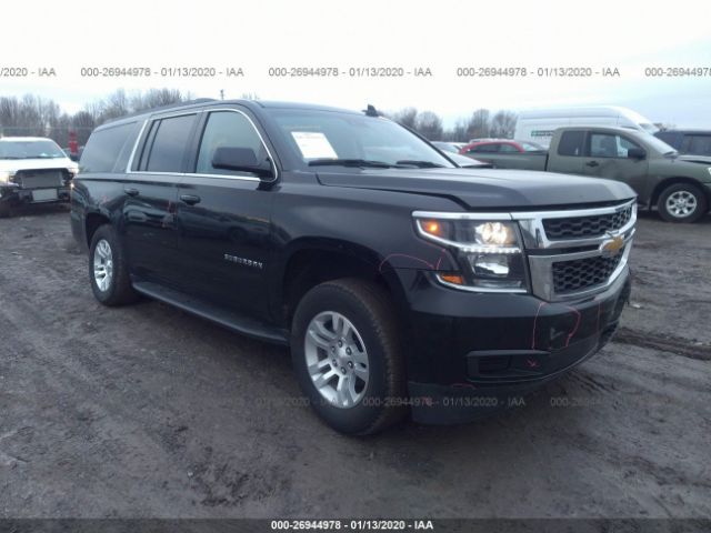 1GNSKHKC4KR158002 - 2019 CHEVROLET SUBURBAN K1500 LT Black photo 1