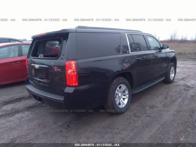 1GNSKHKC4KR158002 - 2019 CHEVROLET SUBURBAN K1500 LT Black photo 4