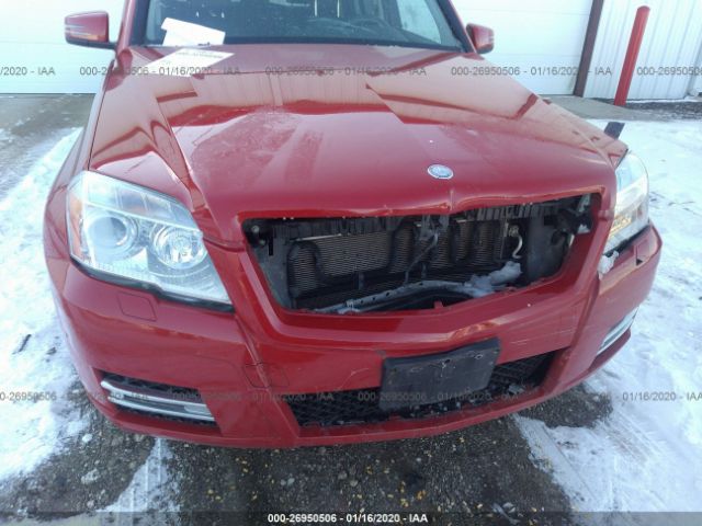 WDCGG8HB3CF839733 - 2012 MERCEDES-BENZ GLK 350 4MATIC Red photo 6