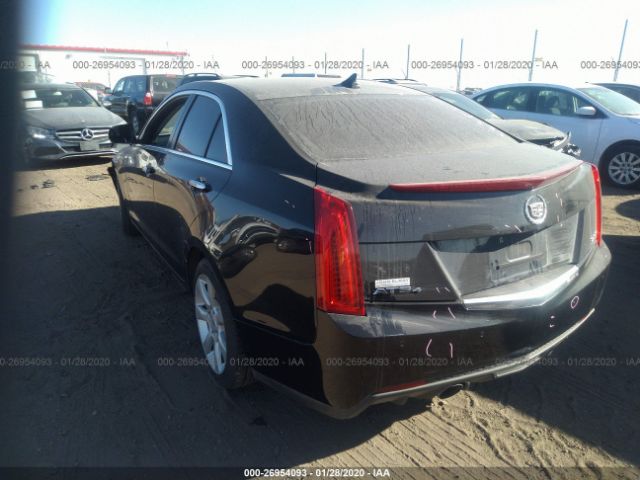 1G6AJ5SX5D0143107 - 2013 CADILLAC ATS PERFORMANCE Black photo 3