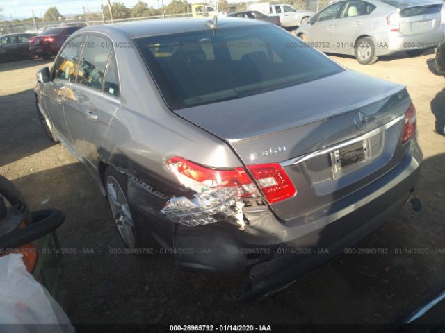 WDDHF5GB3BA349291 - 2011 MERCEDES-BENZ E 350 Gray photo 3