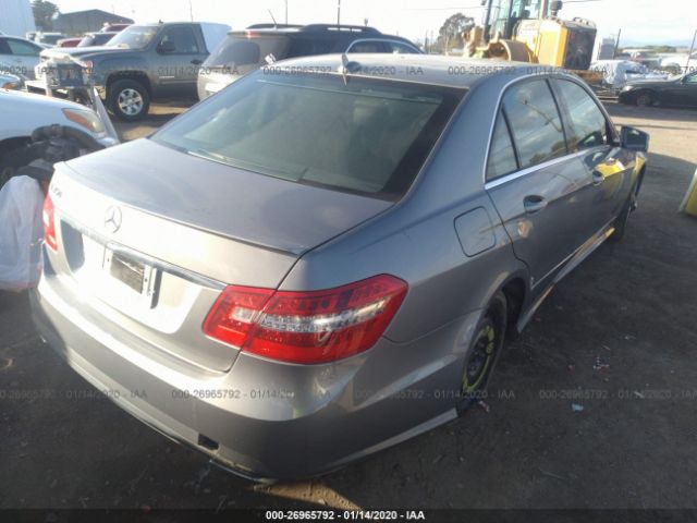 WDDHF5GB3BA349291 - 2011 MERCEDES-BENZ E 350 Gray photo 4