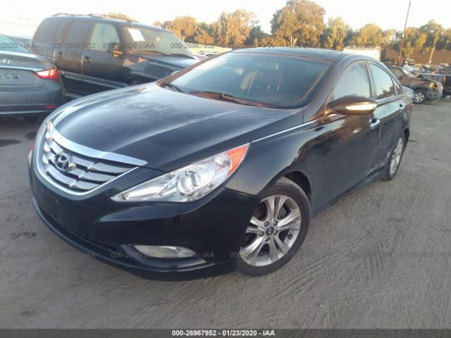 5NPEC4ACXDH691852 - 2013 HYUNDAI SONATA SE/LIMITED Black photo 2