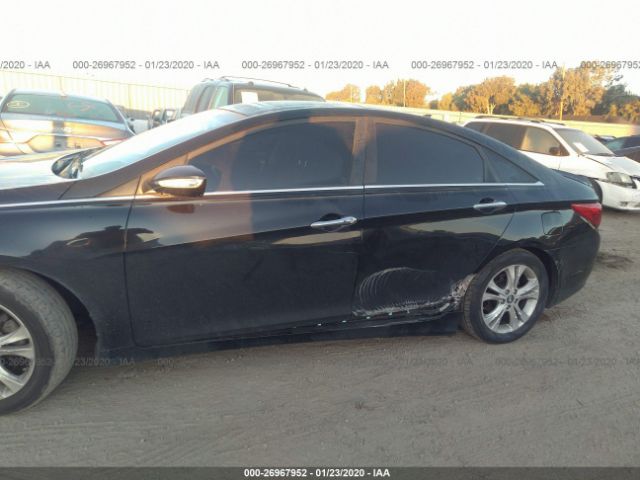 5NPEC4ACXDH691852 - 2013 HYUNDAI SONATA SE/LIMITED Black photo 6