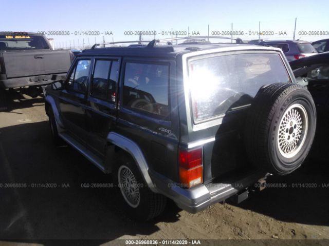 1J4FJ78SXPL601909 - 1993 JEEP CHEROKEE COUNTRY Green photo 3