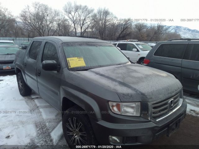 5FPYK1F20CB460512 - 2012 HONDA RIDGELINE RT Gray photo 1