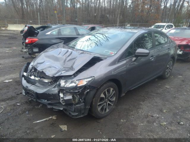 19XFB2F85FE221719 - 2015 HONDA CIVIC EX Gray photo 2