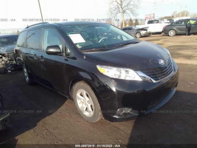 5TDKK3DC4DS289198 - 2013 TOYOTA SIENNA LE Black photo 1