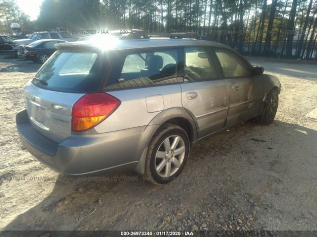 4S4BP62C467355571 - 2006 SUBARU LEGACY OUTBACK 2.5I LIMITED Silver photo 4