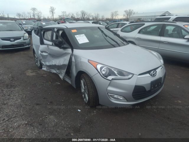 KMHTC6AD2HU304892 - 2017 HYUNDAI VELOSTER  Silver photo 1