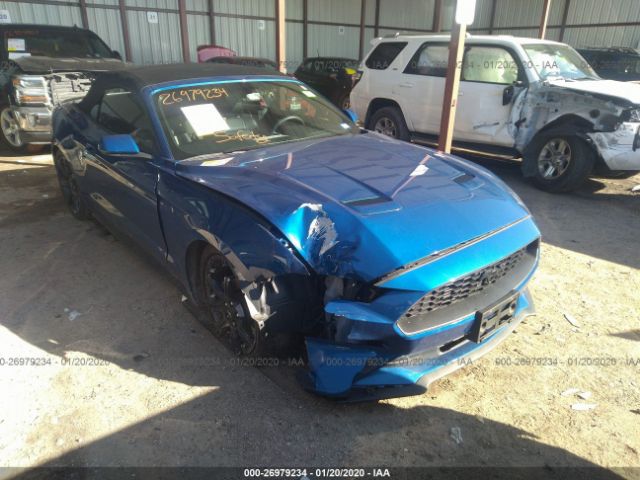 1FATP8UH7J5126776 - 2018 FORD MUSTANG  Blue photo 6