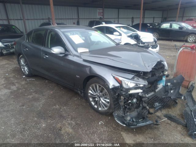 JN1EV7AR5JM438202 - 2018 INFINITI Q50 LUXE/SPORT Gray photo 1