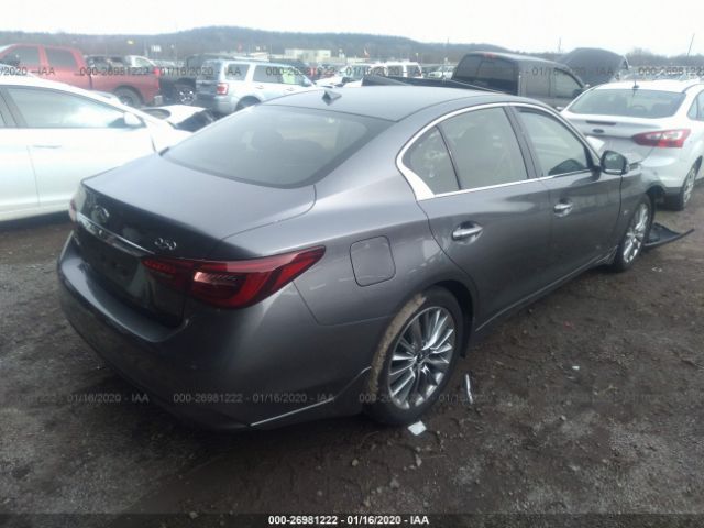 JN1EV7AR5JM438202 - 2018 INFINITI Q50 LUXE/SPORT Gray photo 4