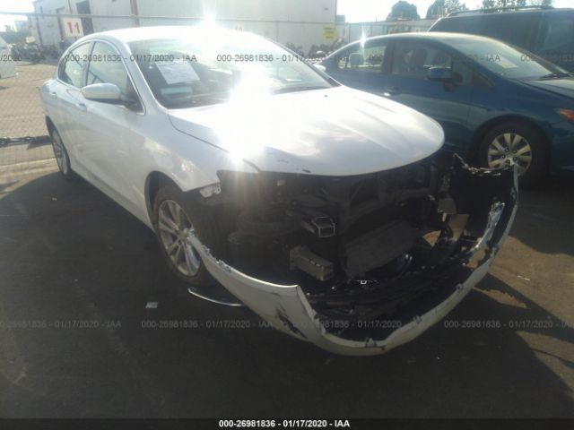 1C3CCCAB1FN613749 - 2015 CHRYSLER 200 LIMITED White photo 1