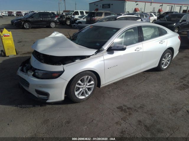 1G1ZJ5SU0GF289477 - 2016 CHEVROLET MALIBU HYBRID White photo 2