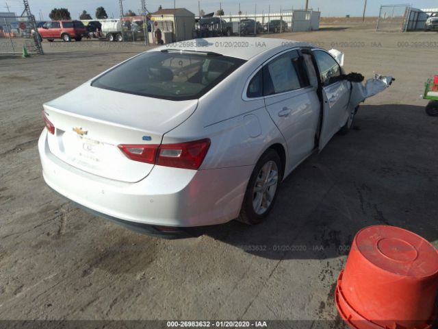 1G1ZJ5SU0GF289477 - 2016 CHEVROLET MALIBU HYBRID White photo 4